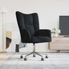 vidaXL Relaxing Chair Black Velvet, Steel Standard Relaxing Chair