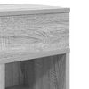 vidaXL Bedside Cabinet Gray sonoma Engineered wood Compact