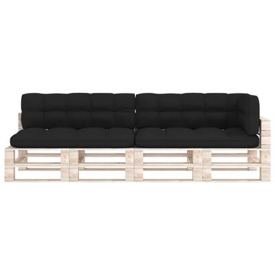 Sjov reaktion sagging vidaXL Pallet Sofa Cushions 5 pcs Black | vidaXL.com