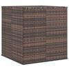 vidaXL Cushion Box Brown Gradient PE Rattan Large Cushion Box