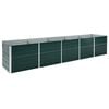 vidaXL Raised Bed Green Galvanized Steel Large Durable Garden Planter