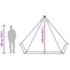 vidaXL Family Tent Tipi 6-Person Brown Waterproof