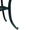 vidaXL Garden Table Green Cast Aluminum 20.9 in Decorative Inlays