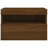 vidaXL TV Wall Cabinet Brown Oak Engineered wood 23.6 x 11.8 x 15.7 in