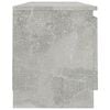 vidaXL TV Stand Concrete Gray 47.2"x11.8"x14" Engineered Wood