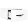 vidaXL Wall-mounted Bedside Cabinet Set of 2 High gloss white