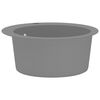 vidaXL Granite Kitchen Sink Single Basin Round Grey