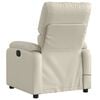 vidaXL Electric Massage Recliner Chair Cream