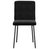 vidaXL Dining Chair Set of 2 Black Velvet (100% polyester), plywood, metal