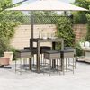 vidaXL Garden Bar Set Grey