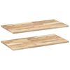 vidaXL Floating Shelves 2 pcs 39.4x15.7x0.8" Untreated Solid Wood Acacia