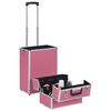 vidaXL Make-up Trolley Aluminium Pink