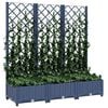 vidaXL Garden Planter Blue Grey Polypropylene Large Planters