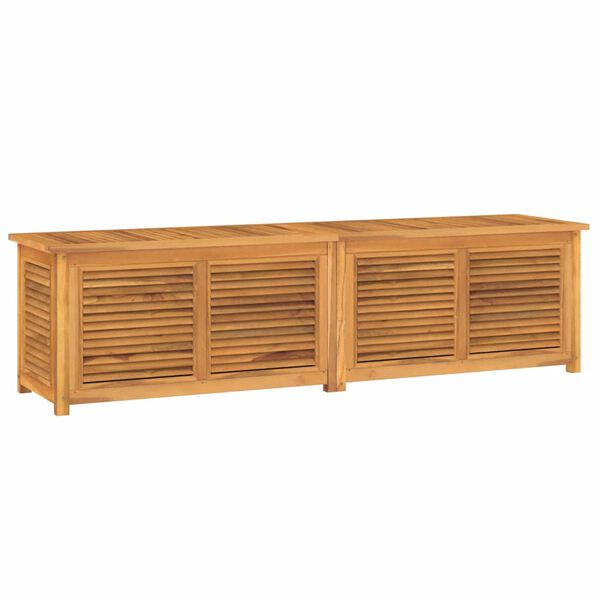 vidaXL Garden Storage Box Warm wood Solid Teak Wood Large