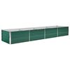 vidaXL Raised Bed Green Galvanized Steel 126.0 x 31.5 x 17.7 in