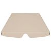 vidaXL Replacement Canopy Beige Polyester with PVC coating