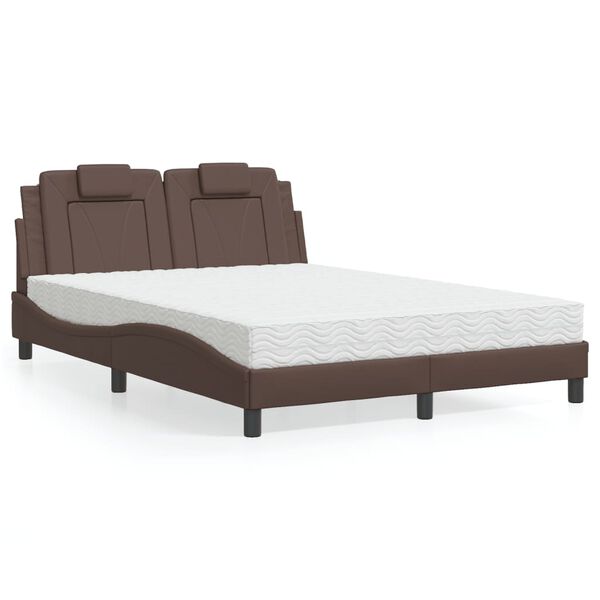 vidaXL Bed Brown
