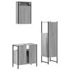 vidaXL Bathroom Furniture Set Gray Sonoma Engineered wood Compact
