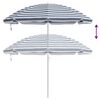 vidaXL Beach Parasol Blue 263 x 263 x 272 cm Polyester and Metal