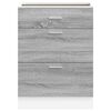 vidaXL Kitchen Base Cabinet Gray Sonoma Engineered Wood Standard