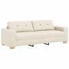 vidaXL Sofa Beige 87.01 x 30.71 x 31.50 in Linen-blend Fabric