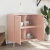 vidaXL Sideboard Pink Steel Medium Sideboard Rectangular Industrial