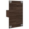 vidaXL Wall-mounted Bedside Cabinet Brown Oak Engineered Wood Medium