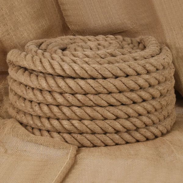 vidaXL Jute Rope 16.4 ' Long 1.42 " Thick