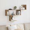 vidaXL Wall Shelf Artisian Oak 39.4x5.9x27.6" Engineered Wood
