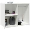 vidaXL Dressing Cabinet White Engineered Wood Medium Cabinet
