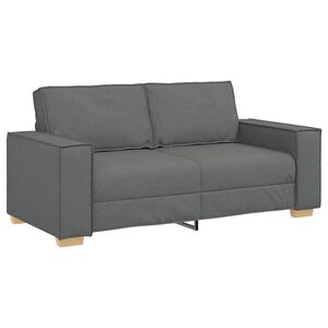 vidaXL 2-Seater Sofa Dark Grey 70.9"x30.7"x33.1" Fabric