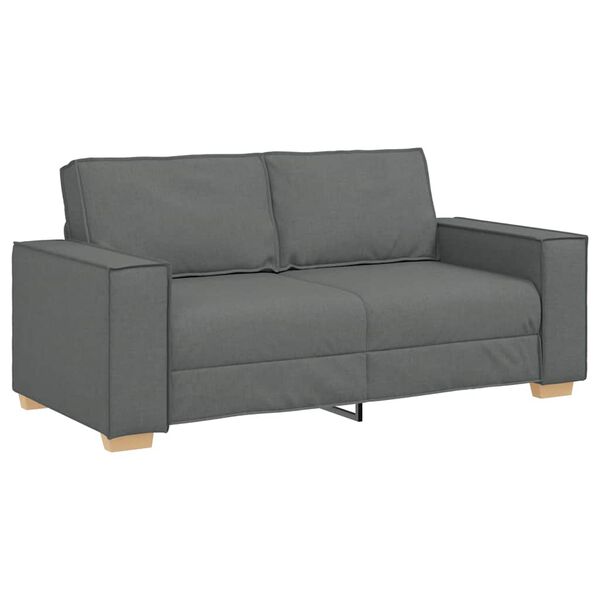 vidaXL 2-Seater Sofa Dark Grey 70.9"x30.7"x33.1" Fabric