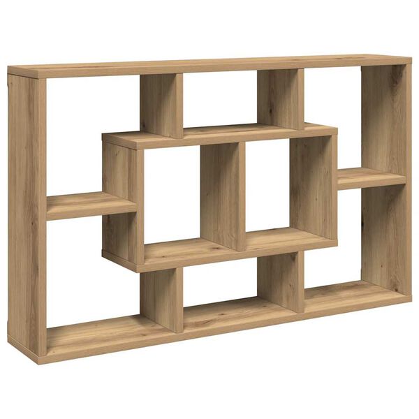 vidaXL Wall Shelf Artisan Oak Engineered Wood 33.5 x 6.3 x 20.7 in