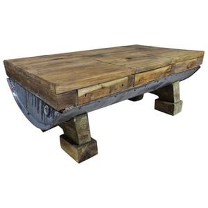 vidaXL Coffee Table Multicolour Mixed recycled wood Medium