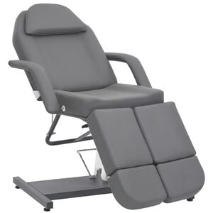 vidaXL Treatment Chair Grey Faux Leather (100% PVC), Iron Large