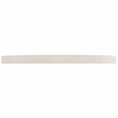Thin white wooden board/profile edge view