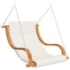 vidaXL Swing Chair with Cushion and Canopy Solid Wood Spruce