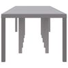 vidaXL Garden Dining Table Light Grey 137.80 x 39.37 x 28.74 in