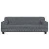 vidaXL Dog Bed Dark Grey Velvet (100% polyester), Foam, Solid pine wood