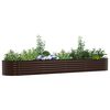 vidaXL Garden Raised Bed Brown 157.5" x 31.5" x 17.3" Steel
