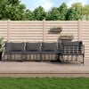 vidaXL Garden Lounge Set Charcoal Poly rattan Large Modular