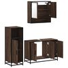 vidaXL Bathroom Furniture Set Brown Oak Engineered Wood Large