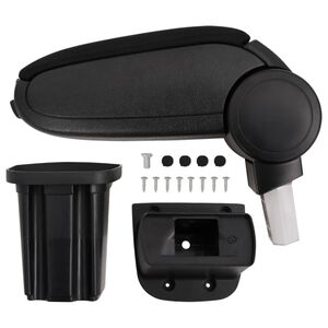 vidaXL Car Armrest Black 4.7"x12.6"x(13.4"-19.7") ABS