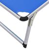vidaXL Sun Lounger Blue Aluminum, Textilene Standard Foldable