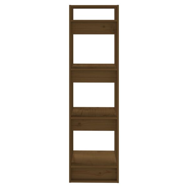 vidaXL Book Cabinet Honey brown Solid pine wood