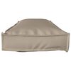 vidaXL Pallet Cushion Set 2 pcs Taupe 47.24 x 15.75 x 3.15 in