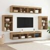 vidaXL TV Cabinet Set Wall-mounted 8 pcs Artisan oak Engineered wood