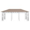 vidaXL Gazebo with Mosquito Net 19.7'x9.8'x9' Taupe 0.6 oz/ft²