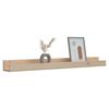 vidaXL Wall Shelf Natural Pine Solid pine wood (untreated)