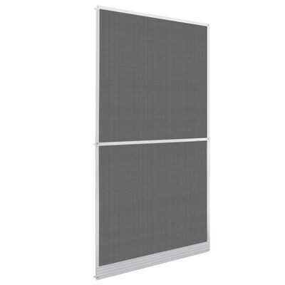 White Hinged Insect Screen for Doors 47.2"x94.5"